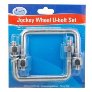 "100 x 50mm Swivel Ark Jockey Wheel U Bolt Set - Get Yours Now!"