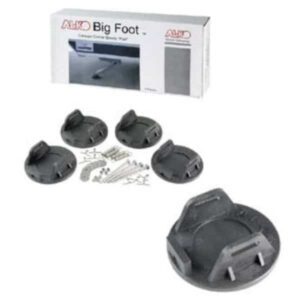 "Alko 655900 Big Foot Box Set of 4 with All Mounting Hardware - Complete Mounting Kit for Your Home"