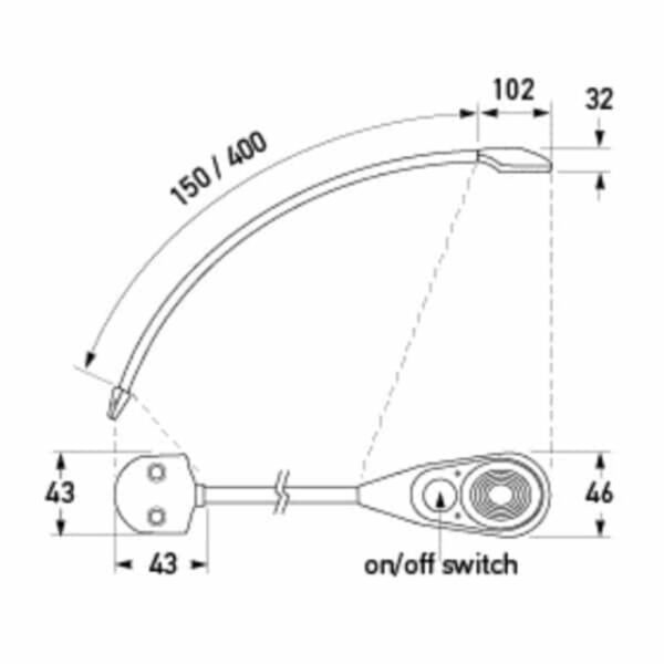 "Hella 150mm LED Flexible Map Reading Lamp - Brighten Your Reading Experience!"