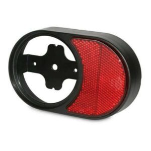 "Hella Red Reflex Retro Base: Horizontal or Vertical Mounting Options"