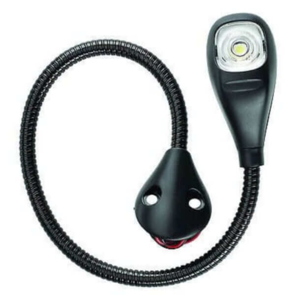 Narva 87684Bl 9-33V LED Reading Light | 40Cm Flexible Arm | Integrated On/Off Lens Switch
