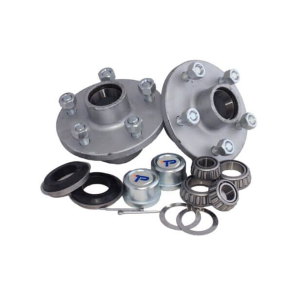 "Trailparts Hub Kit Non-Braked 1500Kg Galvanized 5 X 4 1/2 E - Durable & Reliable Hub Kit for Heavy Loads"