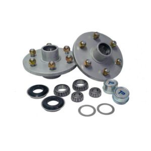 "Trailparts 1500Kg Galvanized Hub Kit Non-Braked 6 X 5 1/2" X 1/2" E - Quality & Durable Parts for Your Trailers!"