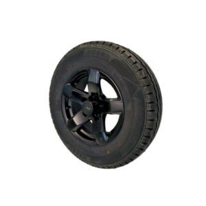 "185R14C 850kg XENITH BLACK Trailparts Rim/Tyre - Get Ready for Your Next Adventure!"