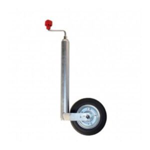 "200mm ALKO Jockey Wheel: Compact Rubber/Steel Wheel for European Trailers"