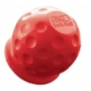 "Soft Red ALKO 50mm Euro Towball Cover - Enhance Your Towing Experience"