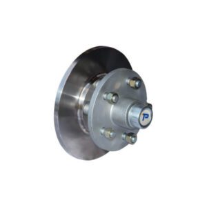 "Trailparts 225mm 1500kg Stainless Disc Hub Kit 5 x 4 1/2" x 1/2" - Heavy Duty Quality Parts for Off-Road Adventures"