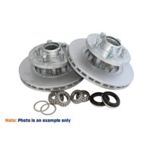 "Trailparts 290mm Cast Iron Disc Vented 2500kg Hub Kit Blank 6 x 1/2" - Heavy Duty Hub Kit for Off-Road Vehicles