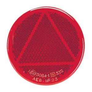 "65mm Diameter Narva 84007Bl Retro Reflector with Red Fixing Bolt"