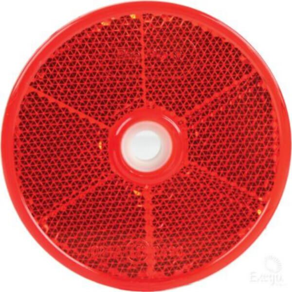 "Narva 84012Bl Clear Retro Reflector 60mm Diameter with Central Fixing Hole"