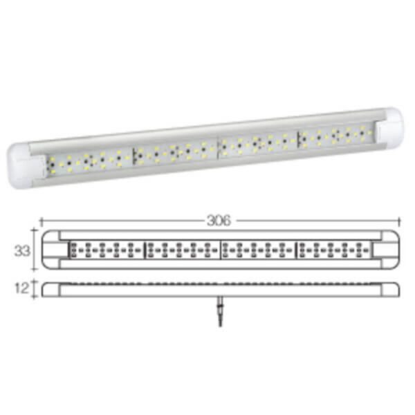 "High Output 9-33V 306mm Narva LED Strip Light - Brighten Up Your Home!"