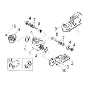 "ALKO Euro Coupling Head AKS1300 - Friction Pad Bearing for Maximum Performance"