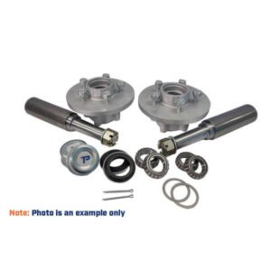 "Durable 2500kg Hub Stub Set Blank 55mm Stub End - Trailparts"