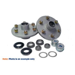 "Trailparts 1750kg Galvanized Hub Kit with 150mm Flange - Durable & Reliable"