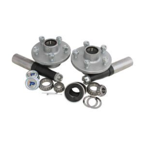 "Trailparts 1500kg Hub Stub Set 5 x 4 1/2" - Heavy Duty Axle Hubs for Off-Road Vehicles