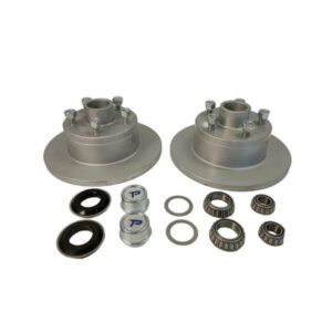 "Trailparts 260mm Disc Hub Kit 1500kg/pair 5 x 4 1/2" - Heavy Duty Disc Hub Kit for Off-Roading