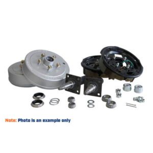 "Trailparts 10" Electric Drum 1750kg HSS 5x4 1/2" 55mm Stub End - High Quality & Durable Drum Parts"