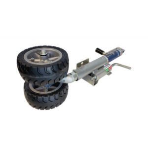 "500kg High Bracket Jockey Wheel with 7" Dual Alloy Wheel | Trailparts"