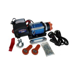 "Premium 6000lb 12v Winch with Synthetic Rope & Remote - Trailparts"