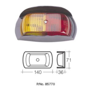 "Narva 85770 Red/Amber Side Marker Lamp - Illuminate Your Vehicle!"