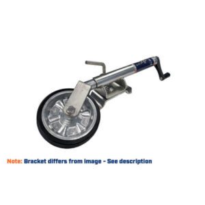 "220 Kg Capacity Jockey Wheel 250X4 Solid Galvanized Frame/Rim - Trailparts Ubolt Type"