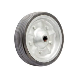 Trojan Jockey Wheel Only 200mm Steel & Solid Rubber Tyre