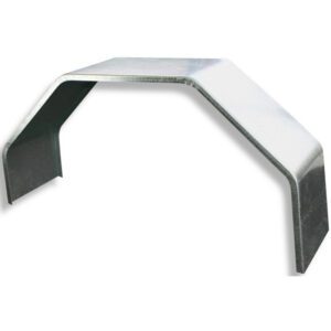 Trojan Mudguard Single Axle Steel Folded With Rolled Edge - 220W X 740L