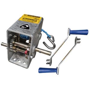 Trojan Christine Products 1150kg Capacity Boat Trailer Winch - 10:1/5:1 Ratio - Rope - 2 Handles