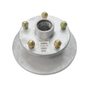 Trojan T225DELTA Disc Braked Early Model Hub 225mm 5x5x7/16 Inch