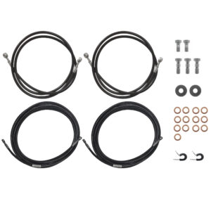 Trojan Stainless Steel Teflon Hose Kit Banjo to Banjo 2x1.5m & 2x5m