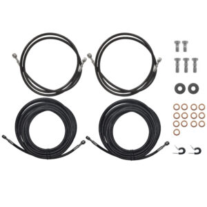 Trojan Stainless Steel Teflon Hose Kit Banjo to Banjo 2x1.5m & 2x6m