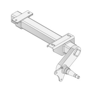 Trojan T081025 RH Half-beam Duratorque Right - 1750kg Per Pair - H/Duty Tophat