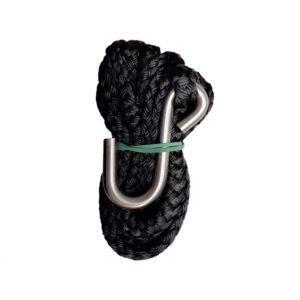 Trojan T862018 4m Black Winch Rope 8mm Diameter Capacity (940Kg)