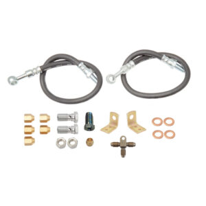 Trojan TPT10441 Rubber Brake Hose Kit 3/8 Inch Banjo with Tee Single axle